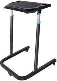 Adjustable Bike Trainer Fitness Desk Portable Workstation Standing Desk for Indoor Cycling and Exercise with Lockable Wheels