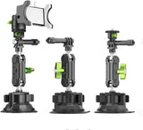 Photoys Multifunctional Suction Cup Compatible with GoPro DJI Action Insta 360 Cameras Phones