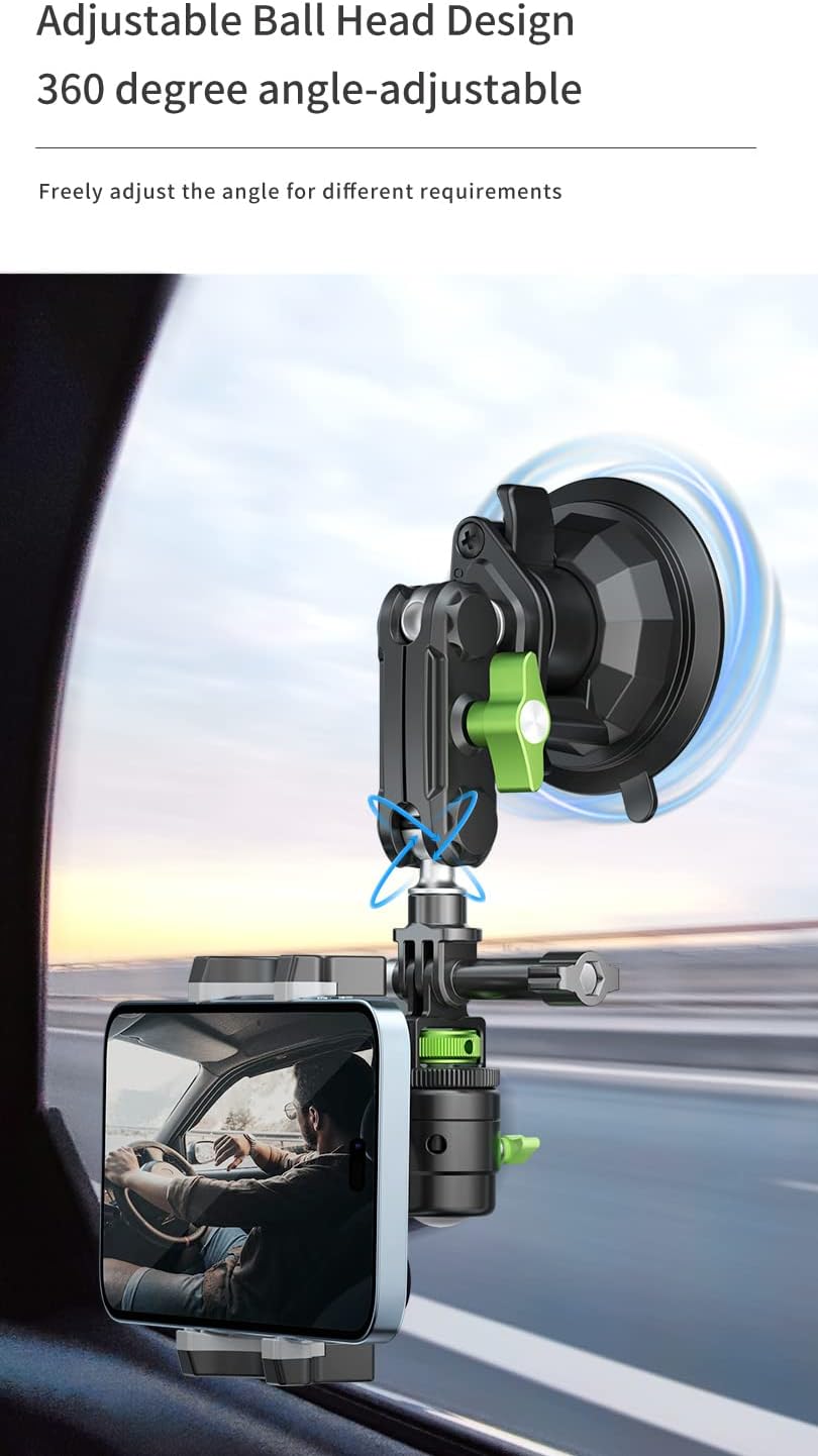 Support ventouse GoPro pour caméras de sport GoPro, DJI, Insta360