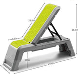 Adjustable Dumbbell Bench Multifunctional Aerobic Deck Workout Weight Fitness for Home Gym