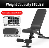 Adjustable Foldable Workout Exercise Dumbbell Bench for Home Gym