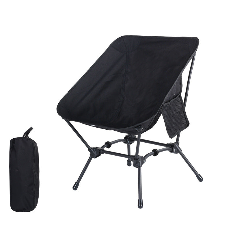Steel Frame Small Collapsible Portable Chair Foldable Fishing Picnic Beach  Moon Camping Chair