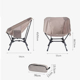 Steel Frame Small Collapsible Portable Chair Foldable Fishing Picnic Beach Moon Camping Chair
