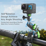 Photoys Flexible Action Camera Mounting Bracket with Crab Clamp
