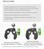 Photoys Flexible Action Camera Mounting Bracket with Crab Clamp