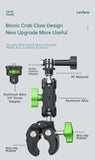 Photoys Flexible Action Camera Mounting Bracket with Crab Clamp