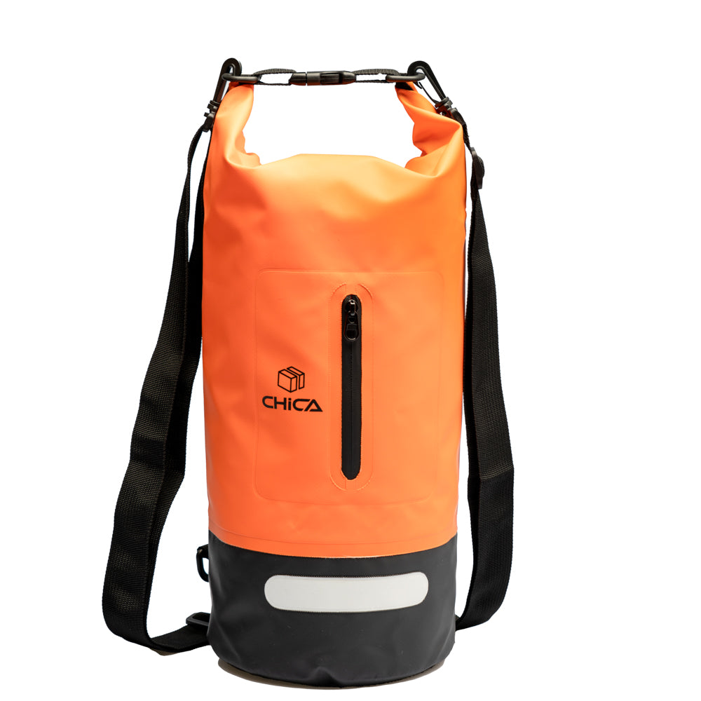 Waterproof Dry Bag for Kayaking ,Sup, Beach, Fishing, Rafting, Swimming -  10L / Orange